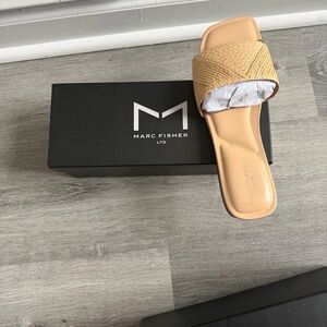 Marc Fisher Light Natural Murphy Slide Sandals